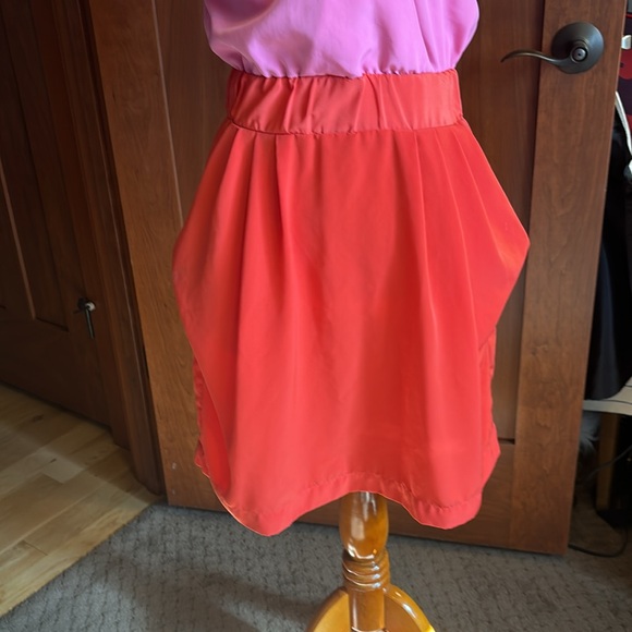 H &M Color-block pink and orange pockets Sz 8 - Picture 4 of 9